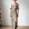 Discount Pauline Dress Viscose Chiffon Print Beige Dresses | Clothing