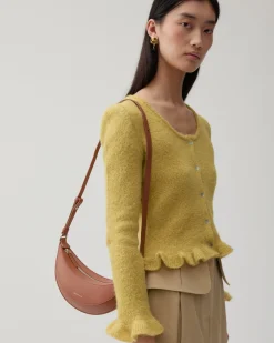 Outlet Petite Banana Bag Leather Nappa Tan Everyday