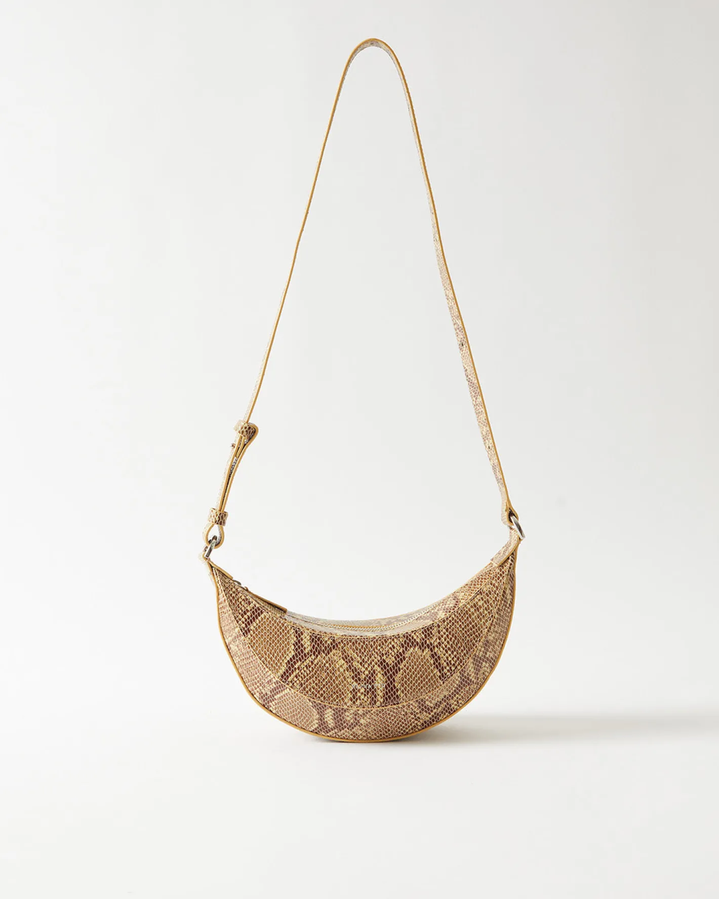 Clearance Petite Banana Bag Leather Print Snake Everyday
