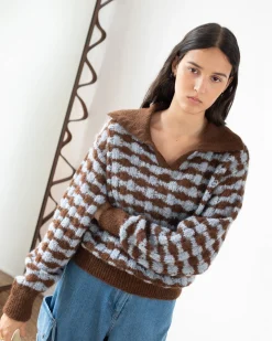 Best Rae Sweater Alpaca Blend Blue Knitwear | Clothing