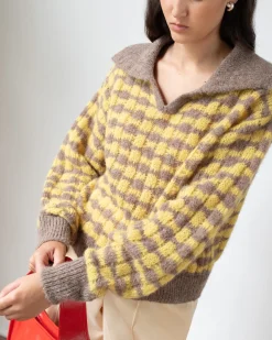 Fashion Rae Sweater Alpaca Blend Yellow Knitwear | Clothing