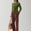 New Reine Trousers Wool Blend Brown Trousers | Tailoring