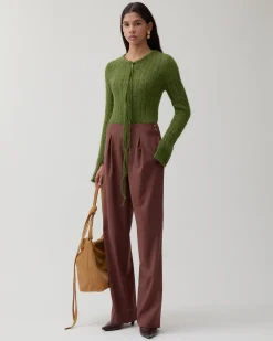 New Reine Trousers Wool Blend Brown Trousers | Tailoring
