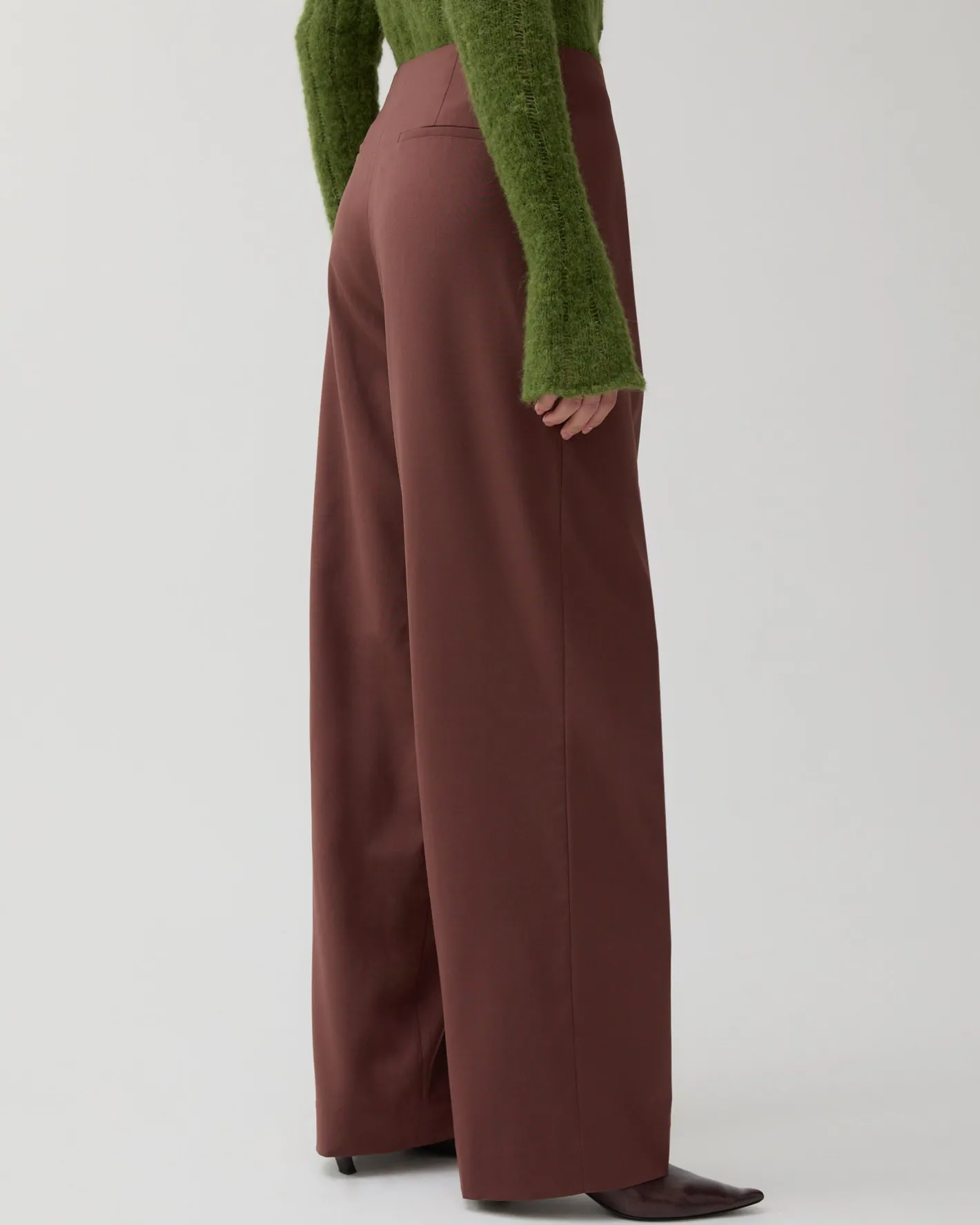 New Reine Trousers Wool Blend Brown Trousers | Tailoring