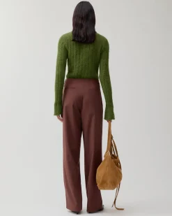 New Reine Trousers Wool Blend Brown Trousers | Tailoring