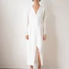 Discount Remi Dress Silk Crepe de Chine Off-White Dresses | Clothing