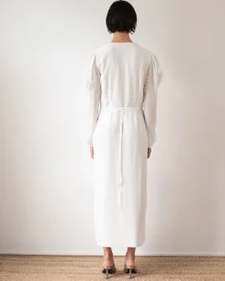 Discount Remi Dress Silk Crepe de Chine Off-White Dresses | Clothing