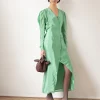 Discount Remi Dress Viscose Blend Jade Dresses | Clothing