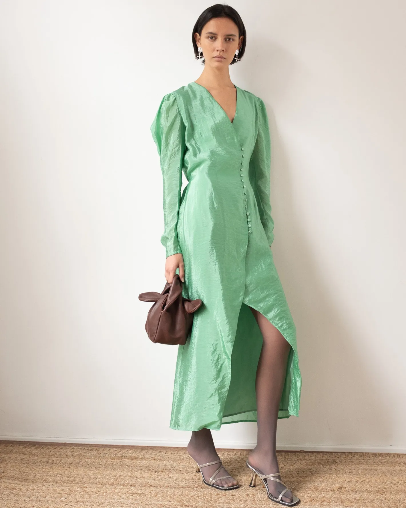 Discount Remi Dress Viscose Blend Jade Dresses | Clothing