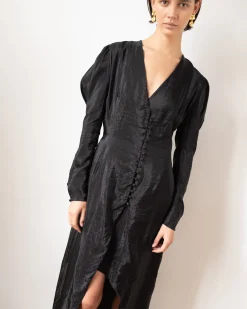 Online Remi Dress Viscose Blend Black Dresses | Clothing