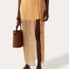 Sale Reya Skirt Silk Blend Peach Skirts | Clothing