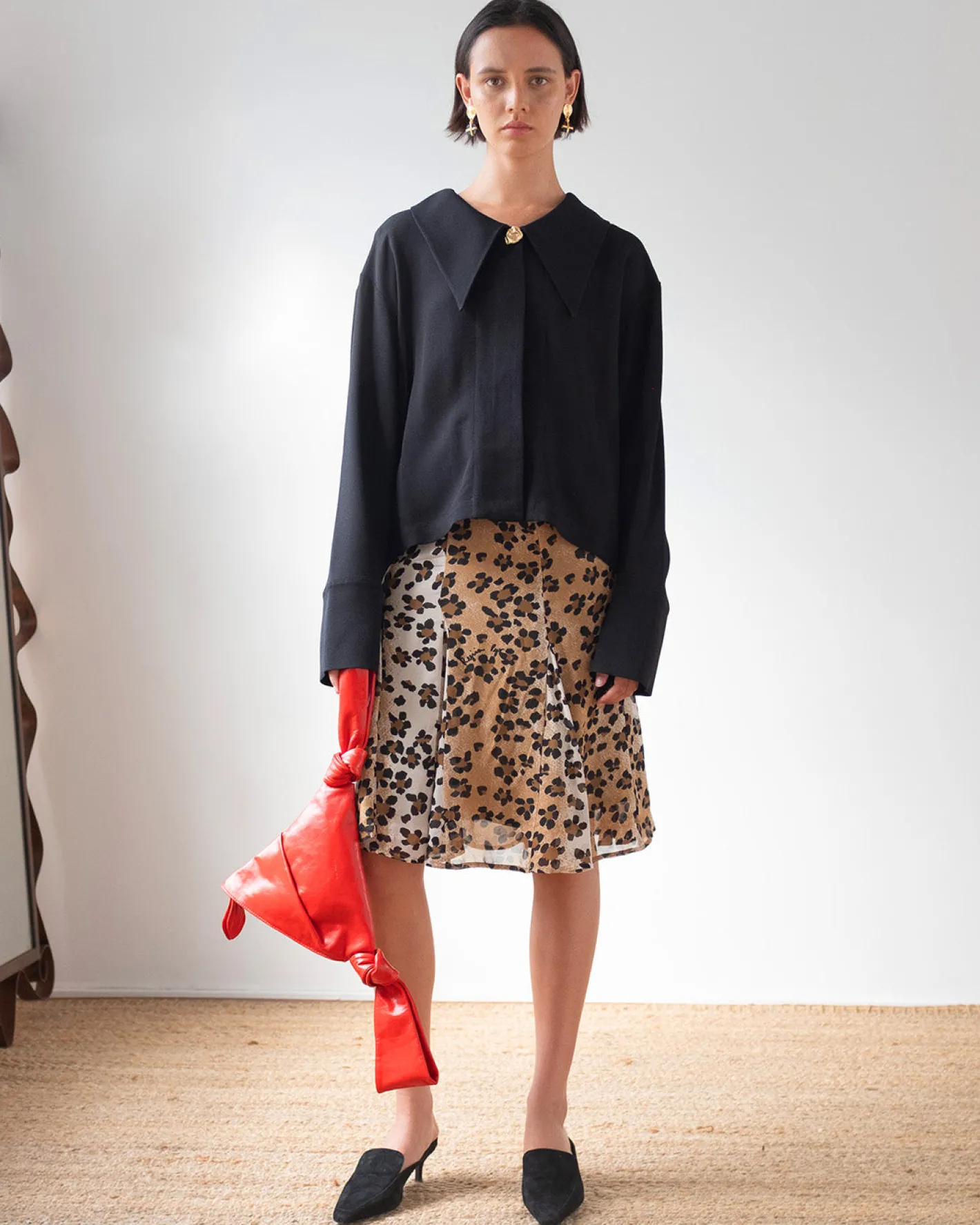 Best Riley Shirt Crepe Twill Viscose Black Shirts & Blouses | Clothing