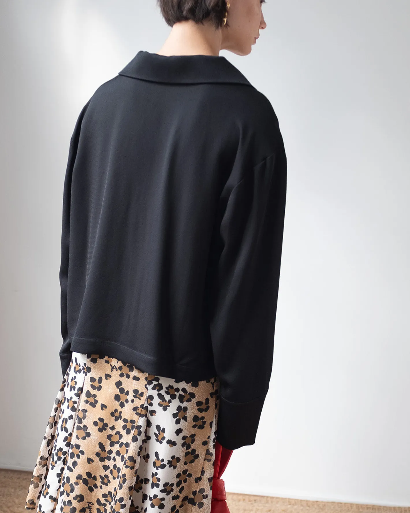 Best Riley Shirt Crepe Twill Viscose Black Shirts & Blouses | Clothing