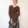 Discount Robyn Cardigan Alpaca Brown Knitwear | Clothing