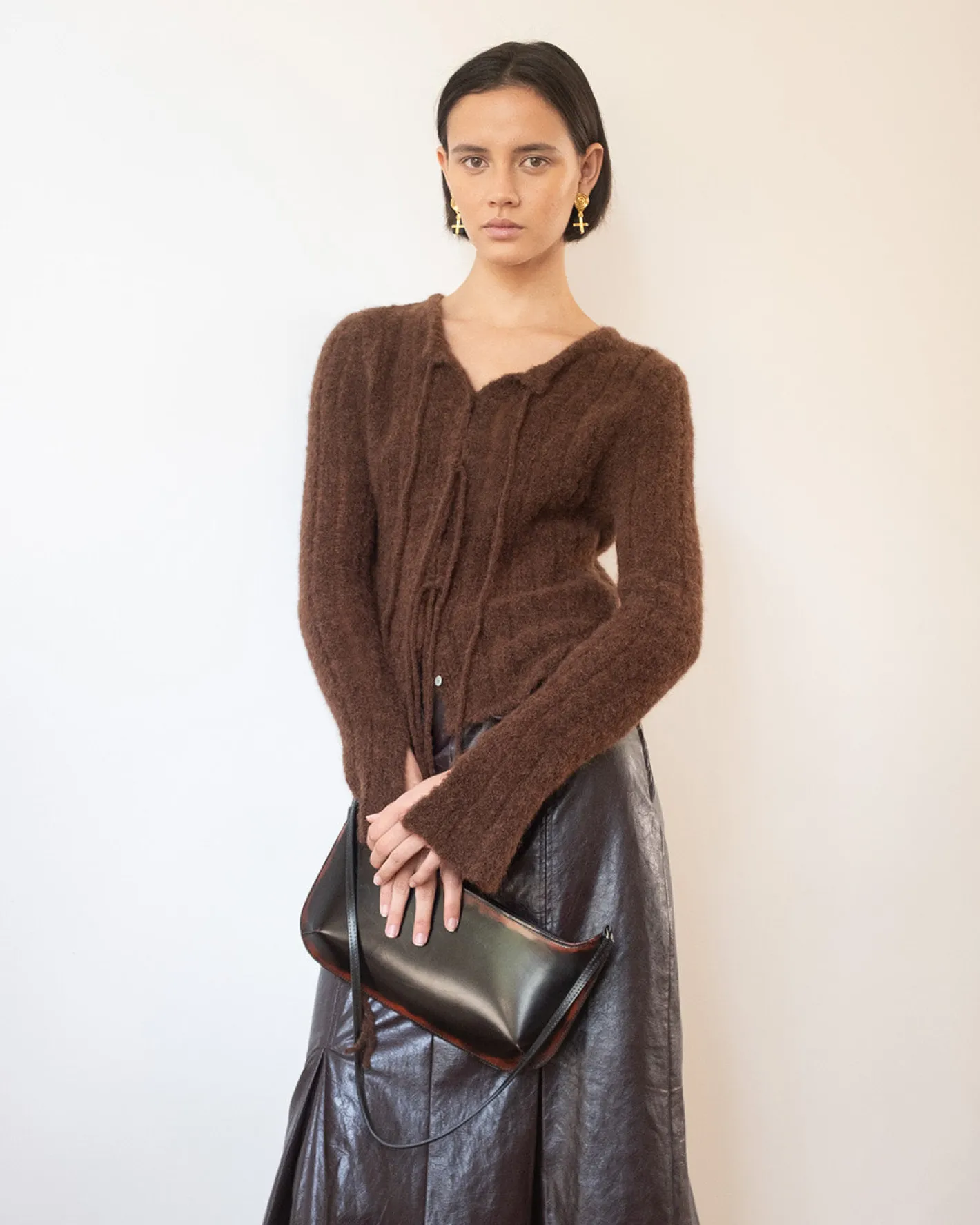 Discount Robyn Cardigan Alpaca Brown Knitwear | Clothing
