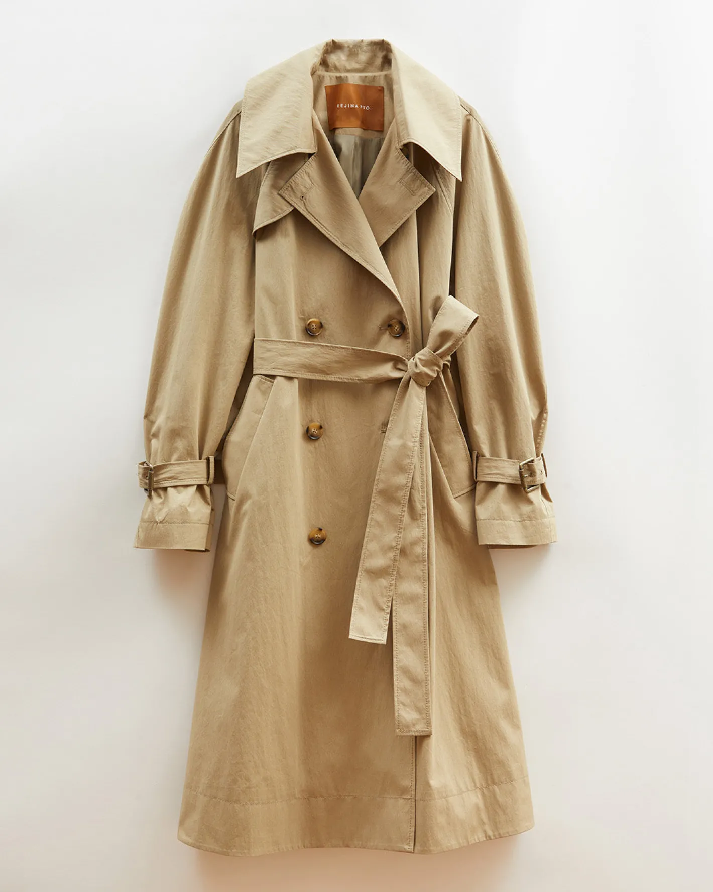 Sale Romy Trenchcoat Cotton Blend Twill Sage Trenches | Trenches