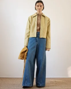 Sale Rowan Jacket Faux Leather Beige Jackets | Jackets