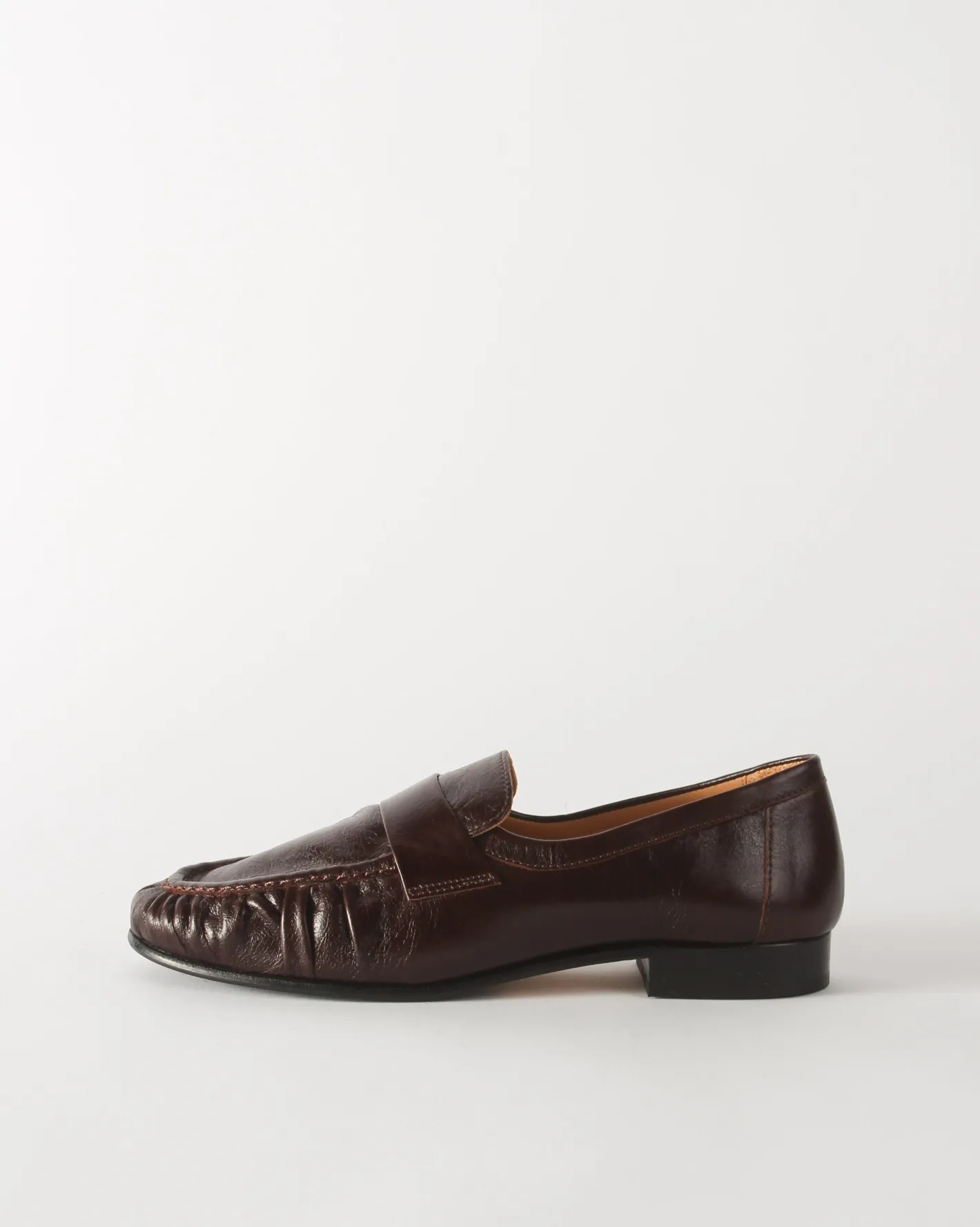 Sale Ruched Loafer Leather Morgano Flats