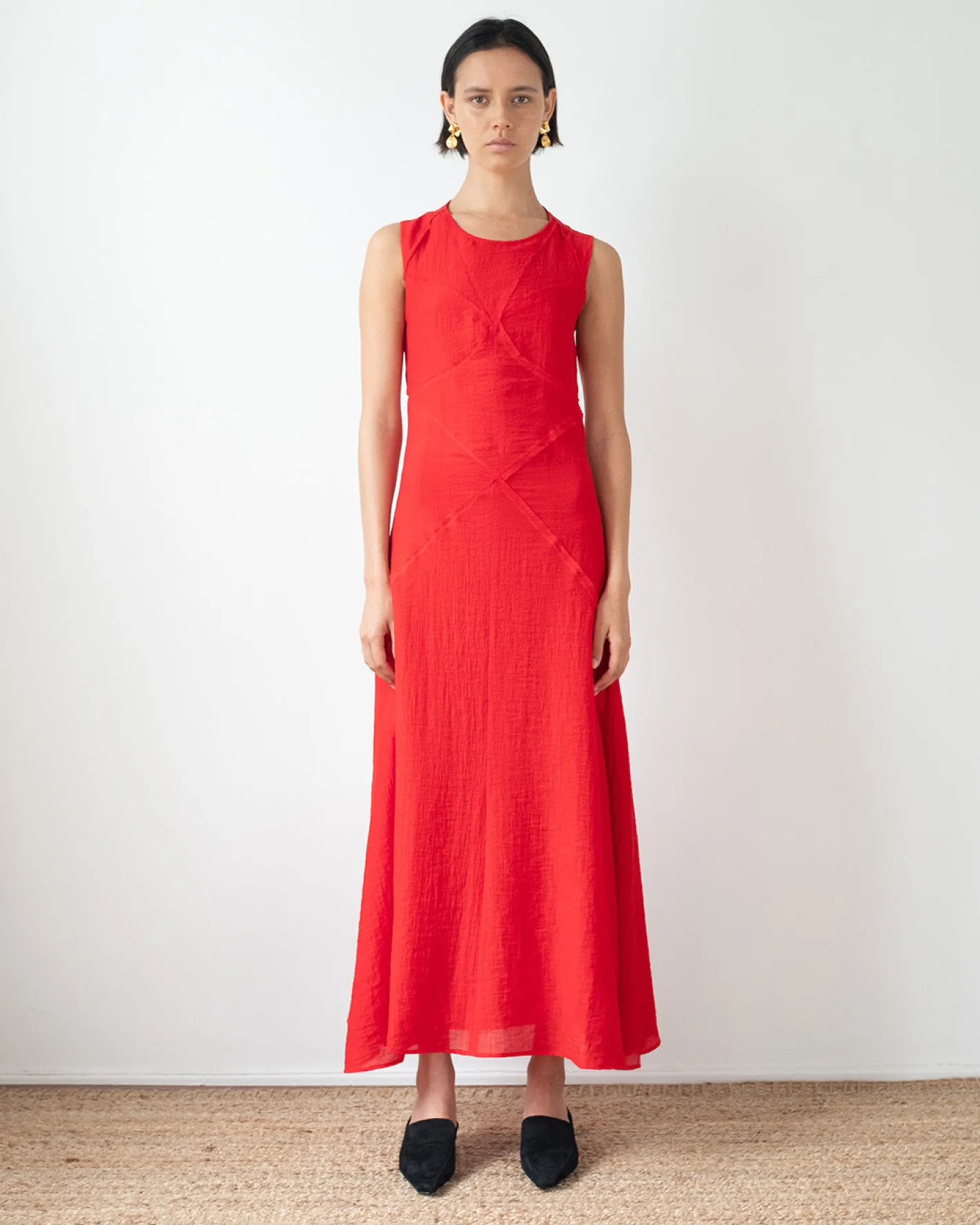 Hot Sadie Dress Tencel Blend Red Dresses | Clothing