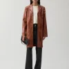 Sale Samantha Jacket Faux Leather Brown Jackets | Jackets