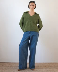 Best Sandy Sweater Alpaca Green Knitwear | Clothing