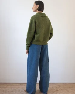 Best Sandy Sweater Alpaca Green Knitwear | Clothing