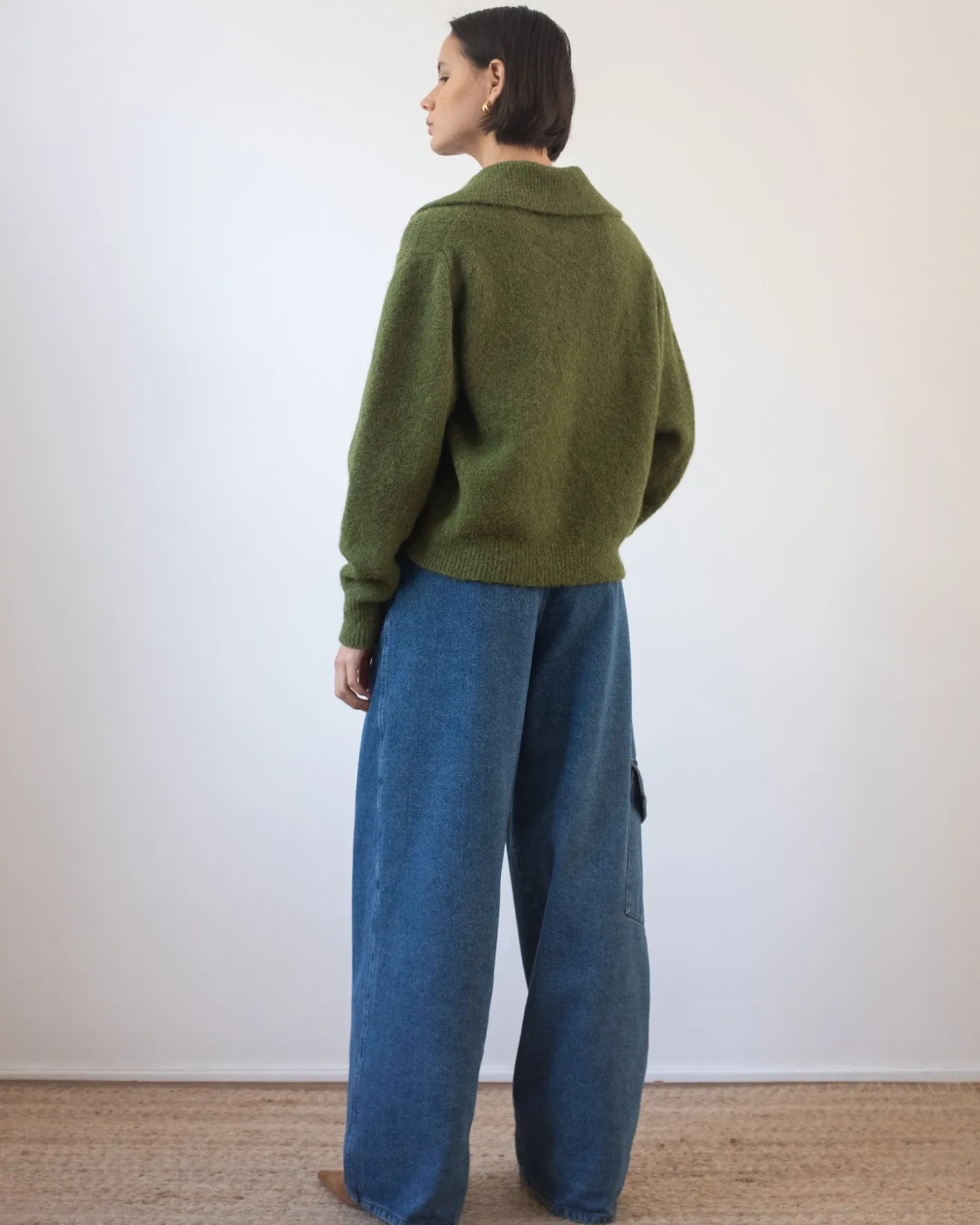 Best Sandy Sweater Alpaca Green Knitwear | Clothing