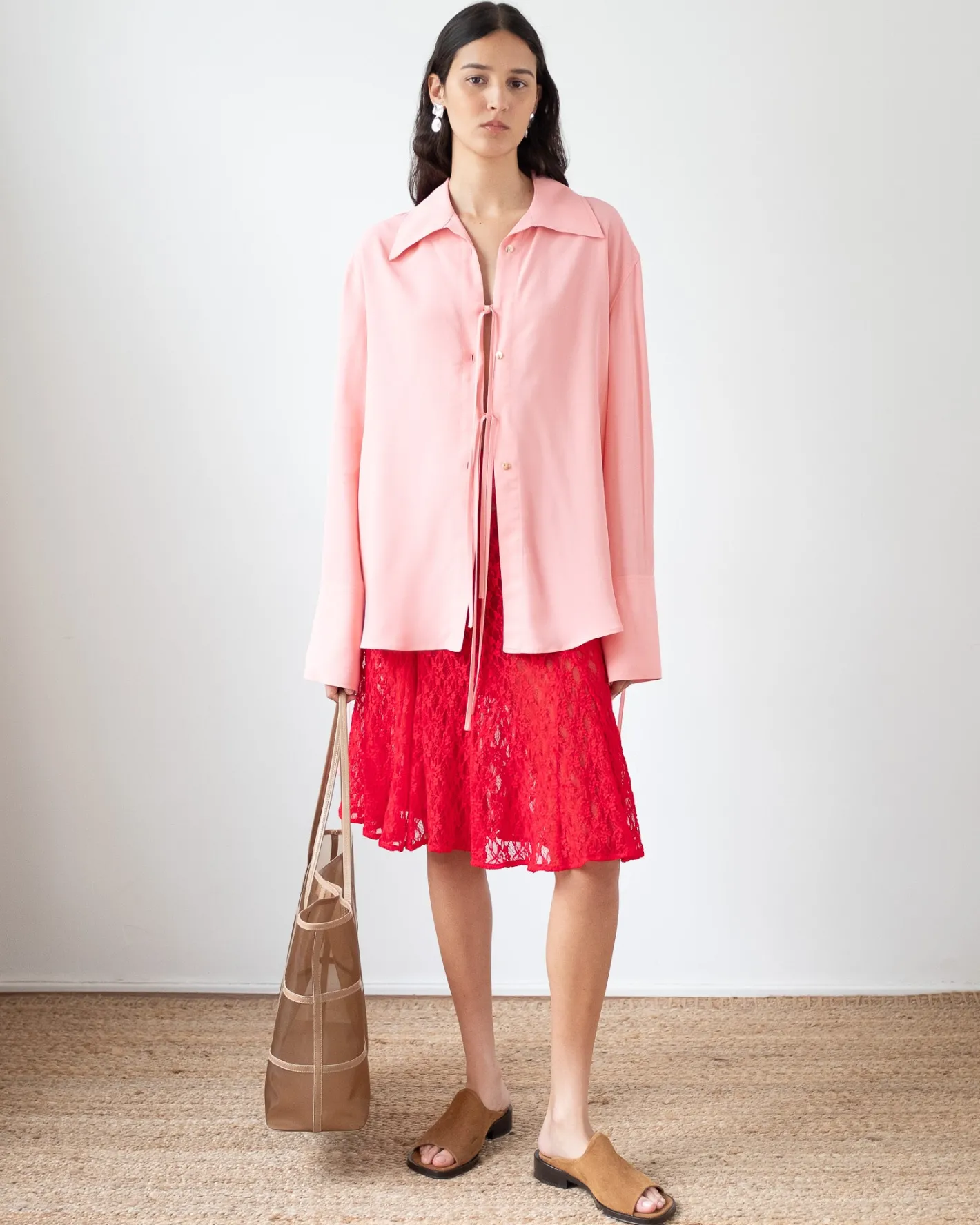 New Saskia Shirt Crepe Viscose Pink Shirts & Blouses | Clothing