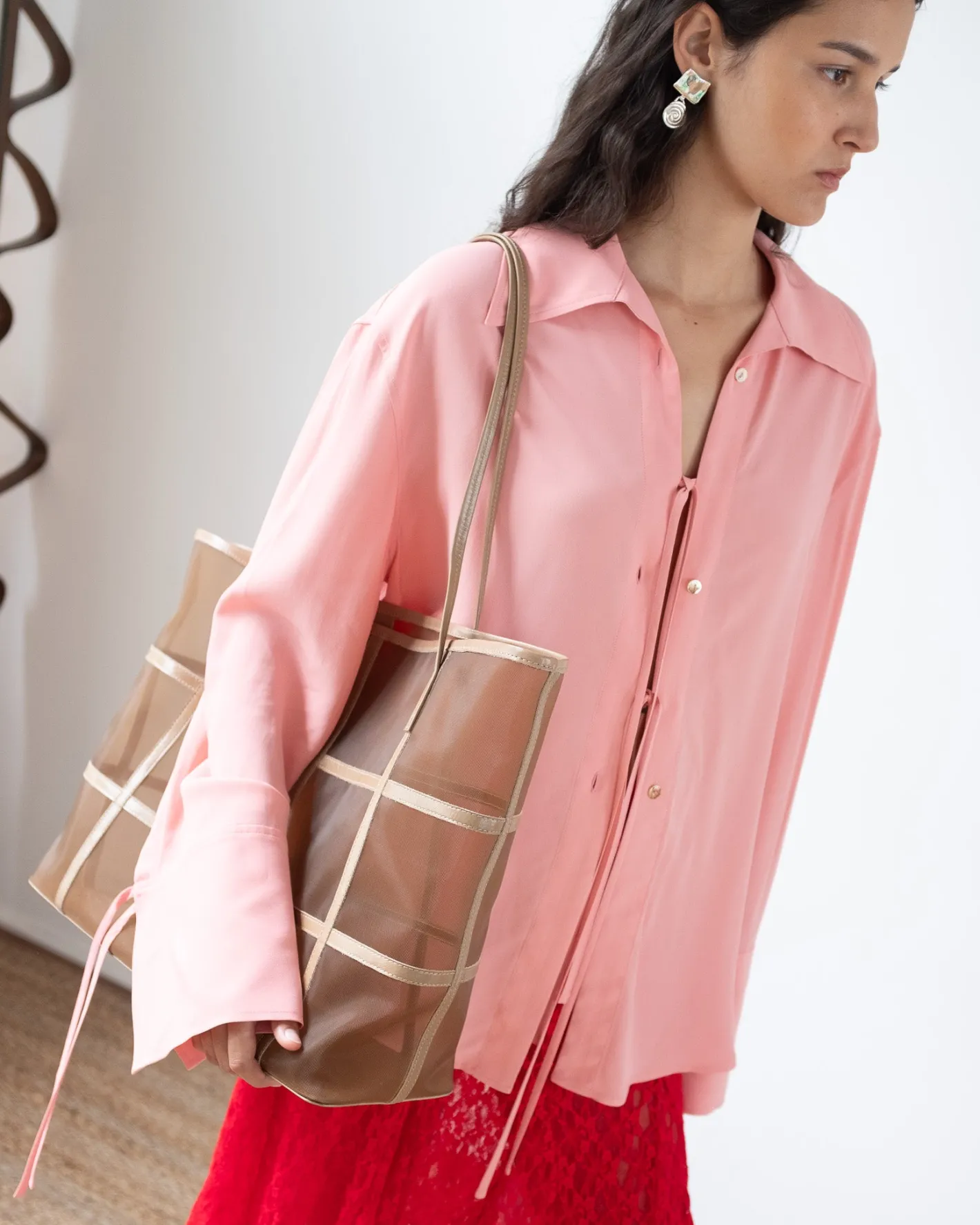 New Saskia Shirt Crepe Viscose Pink Shirts & Blouses | Clothing