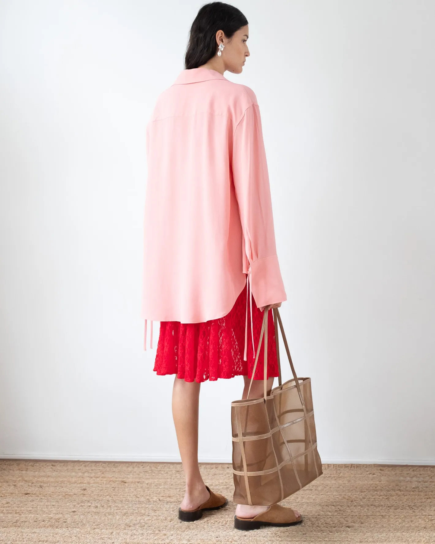 New Saskia Shirt Crepe Viscose Pink Shirts & Blouses | Clothing