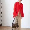 Fashion Saskia Shirt Tencel Blend Red Shirts & Blouses | Clothing