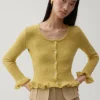 Fashion Savie Cardigan Alpaca Blend Yellow Knitwear | Clothing
