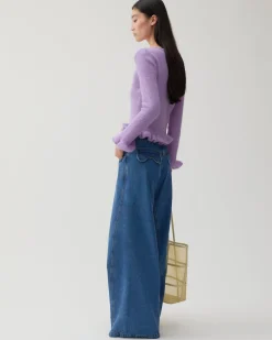 Discount Savie Cardigan Alpaca Blend Lilac Knitwear | Clothing