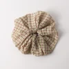 Outlet Scrunchie Check Green Hair Accessories