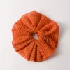 Outlet Scrunchie Mesh Stripe Orange Hair Accessories