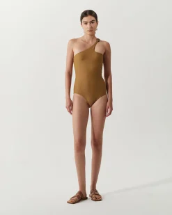 Online Sienna One-piece Recycled Nylon Walnut Swimwear