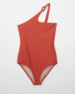 Best Sienna One-piece Recycled Nylon Rust Swimwear