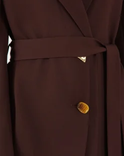 Discount Simone Jacket Wool Blend Twill Burgundy Tailoring | Jackets