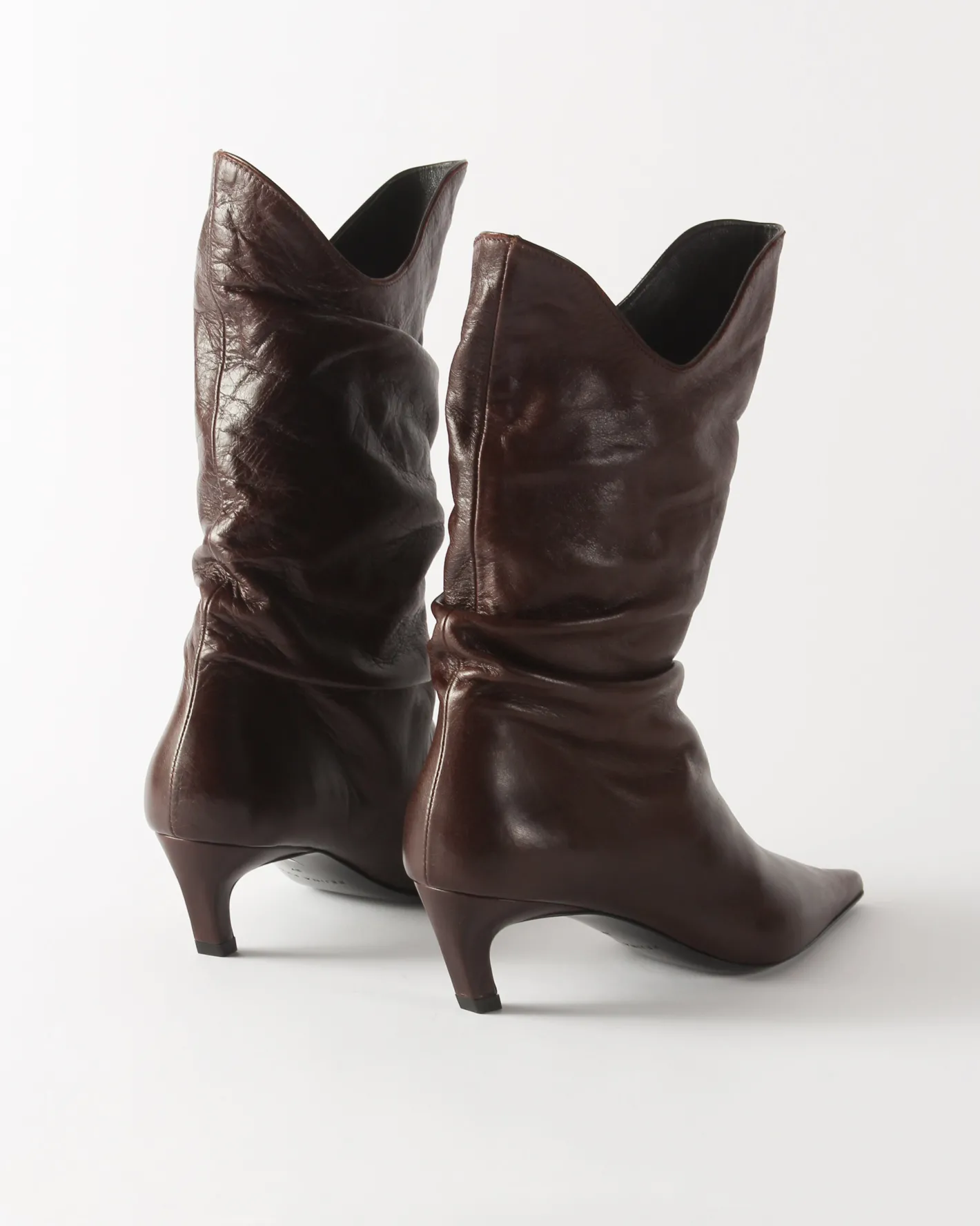Sale Slouchy Boot Leather Cappuccino Boots