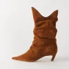 Discount Slouchy Boot Suede Tan Boots