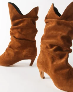 Discount Slouchy Boot Suede Tan Boots