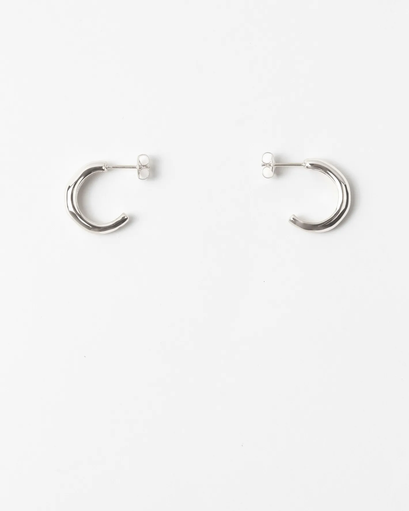 Outlet Small Hoops Silver Plated Earrings