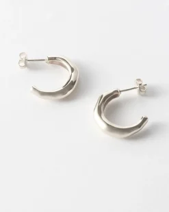 Outlet Small Hoops Silver Plated Earrings