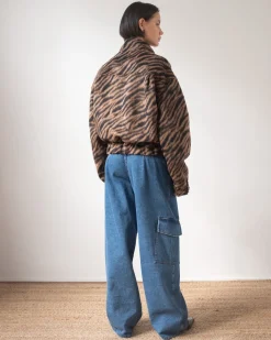 Online Sofie Jacket Wool Blend Jacquard Tiger Beige Jackets | Jackets