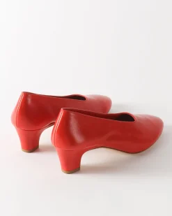 Fashion Soft Pump Leather Rosso Heels