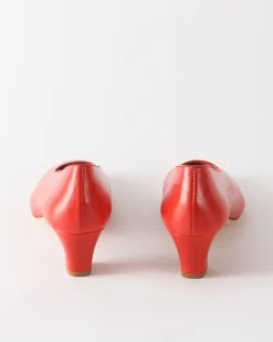 Fashion Soft Pump Leather Rosso Heels