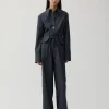 Discount Sonia Trousers Wool Blend Suiting Slate Trousers | Tailoring