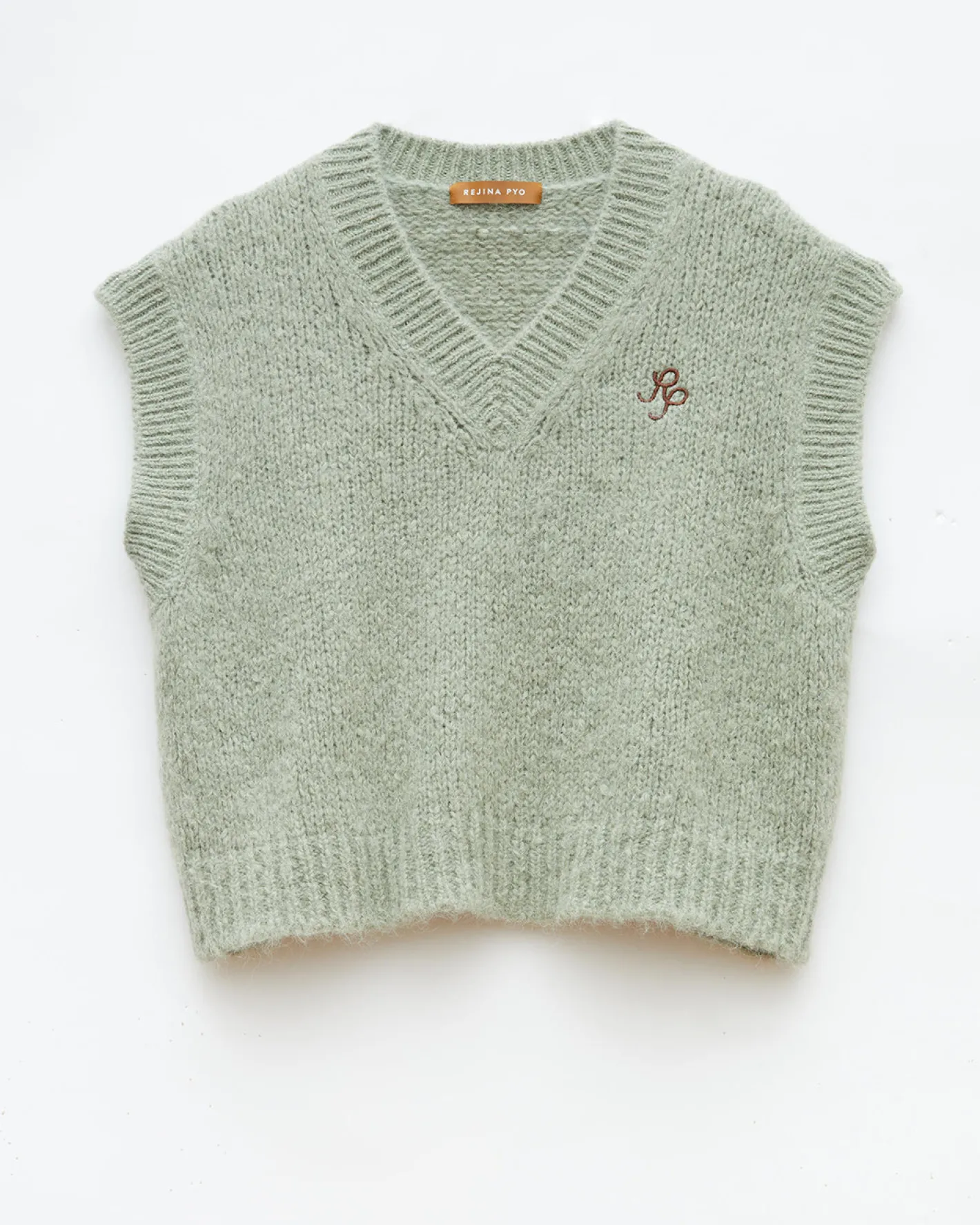 Best Spencer Vest Alpaca Blend Mint Knitwear | Clothing