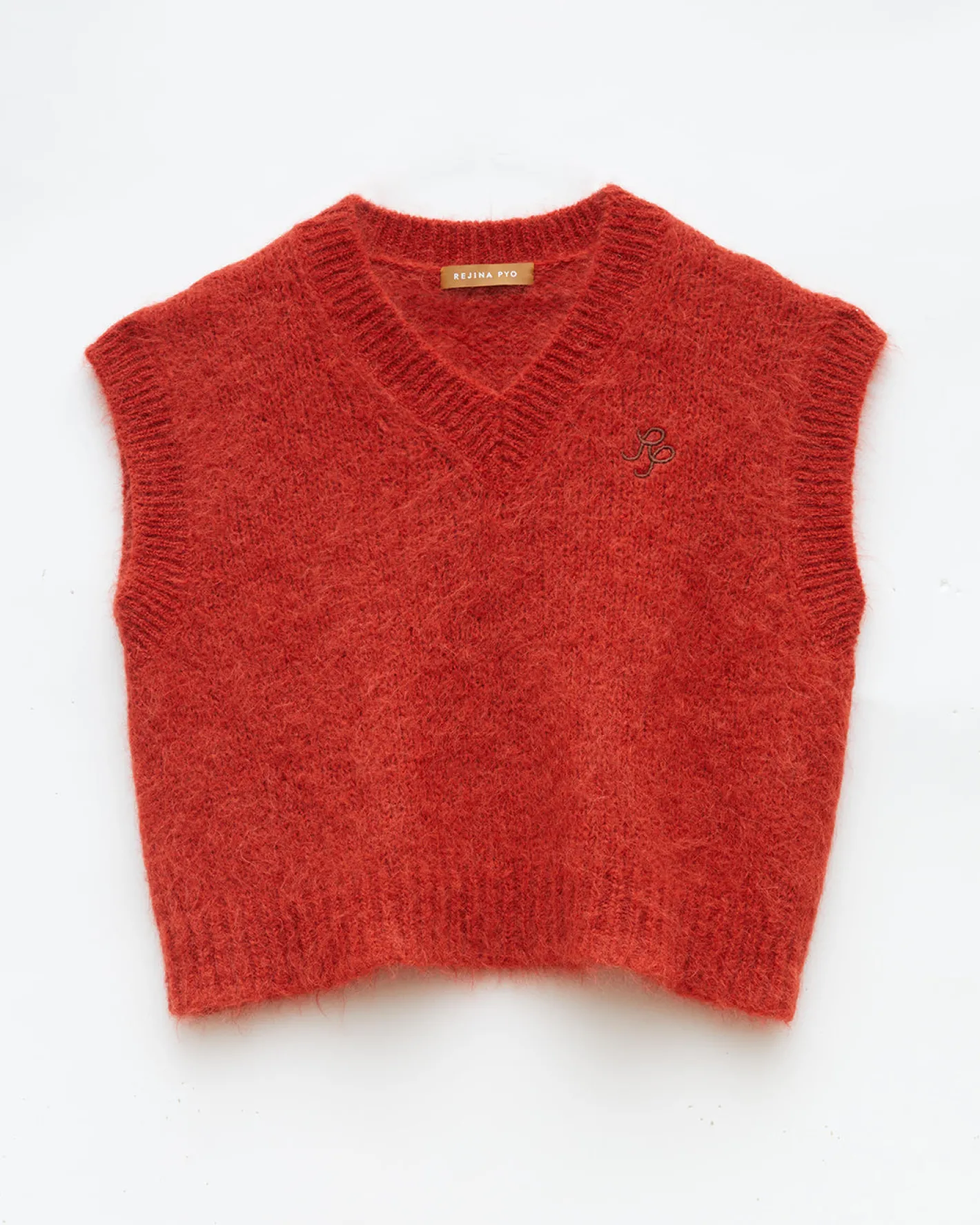 Discount Spencer Vest Alpaca Blend Red Knitwear | Clothing