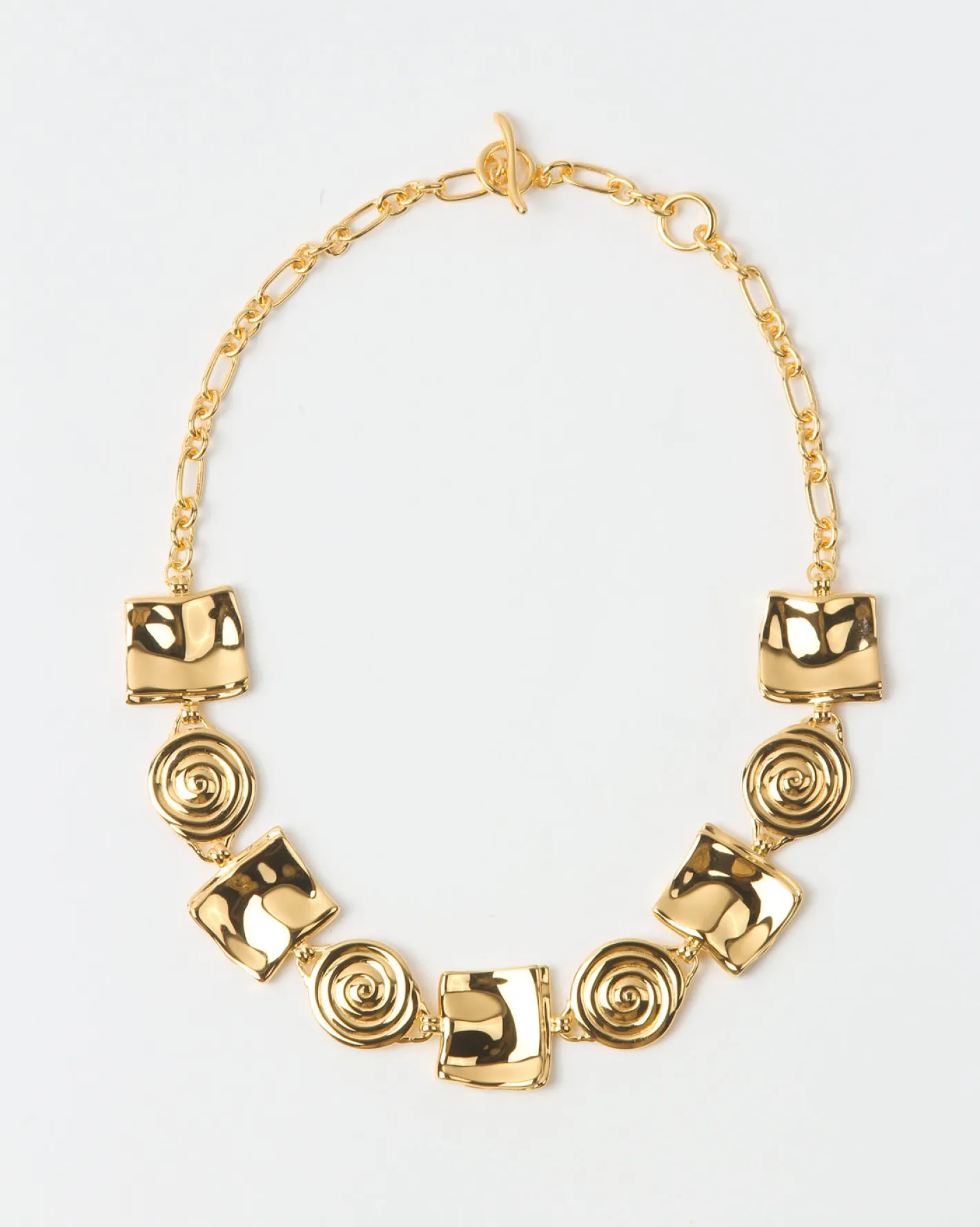 Outlet Squiggle Necklace Gold Plated Necklaces